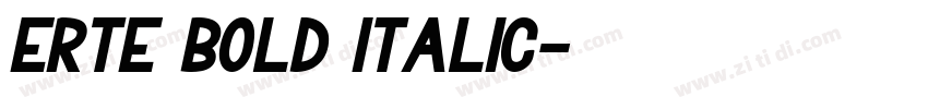 Erte Bold Italic字体转换